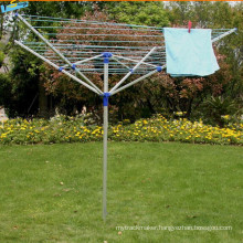 4-Arms Garden Umbrella Aluminium Rotary Clothes Airer